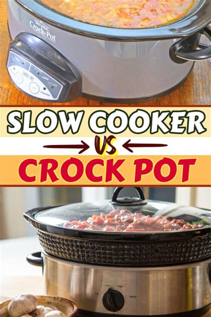 What is the difference between a crock pot and slow cooker