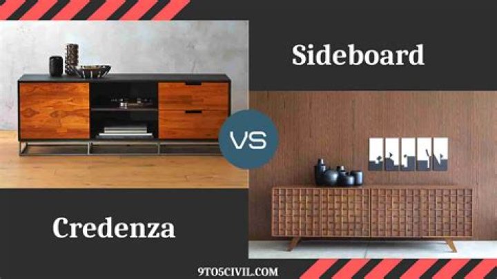 What is the difference between a sideboard and credenza