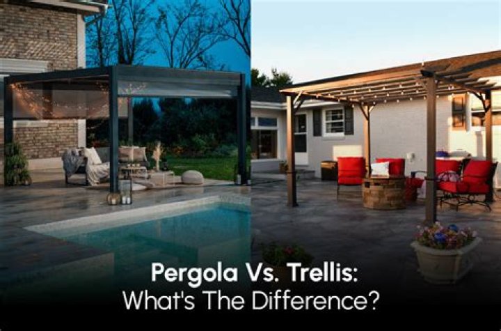 What is the difference between a trellis and a pergola