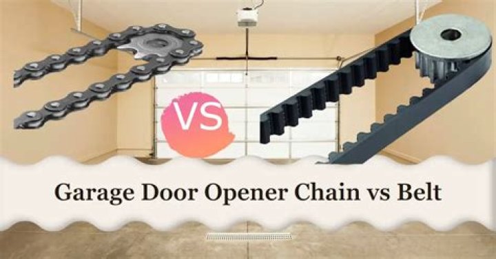 What is the difference between belt and chain drive garage door openers