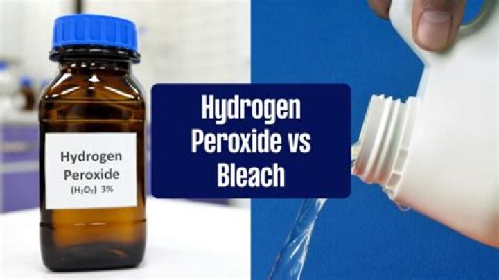 What is the difference between bleach and hydrogen peroxide