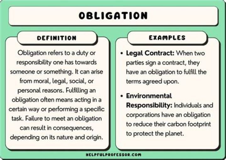 What is the difference between legal obligation and contractual obligation