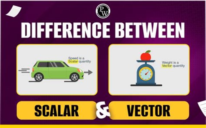 What is the difference between scalar and vector product