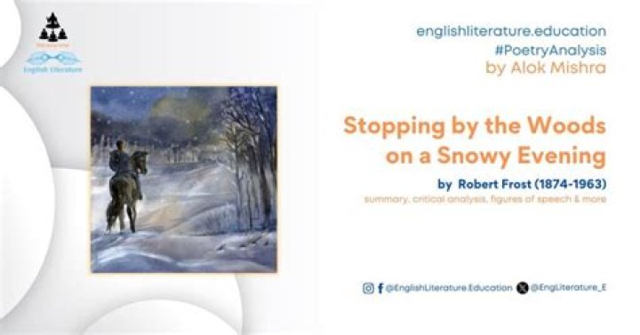 What is the figurative language in Stopping by Woods on a Snowy Evening