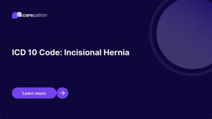 What is the ICD 10 code for incarcerated incisional hernia