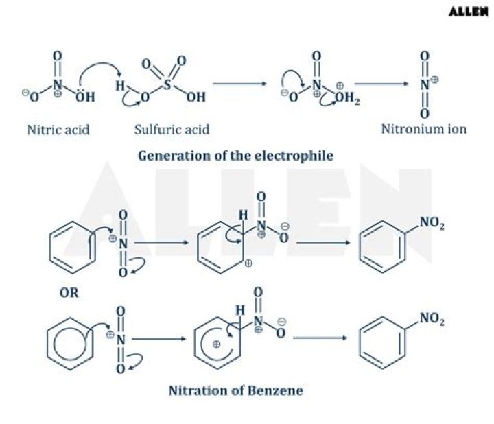 What is the name of the electrophile that is formed in the nitration of an arene