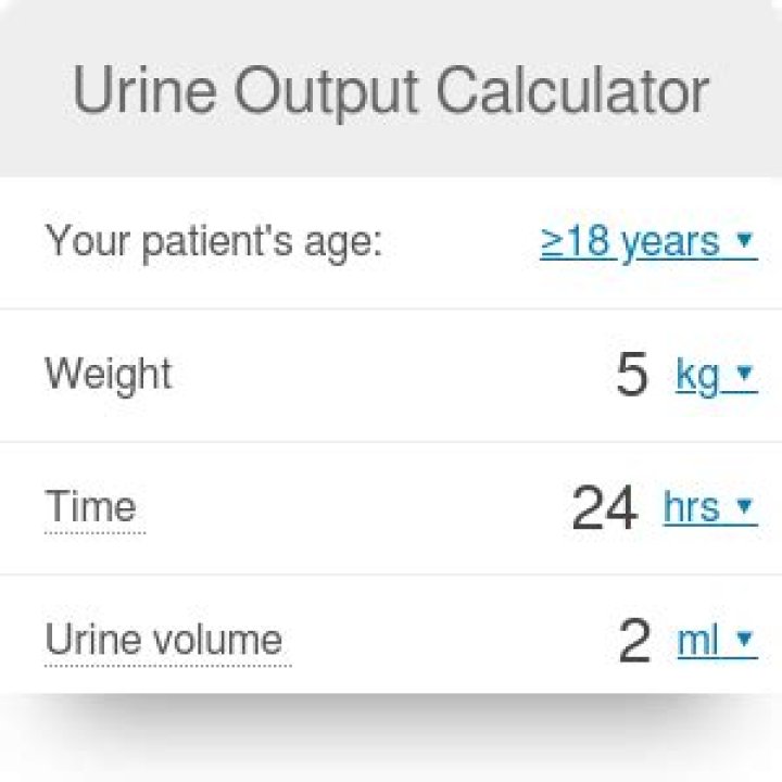 What is the normal urine output per day