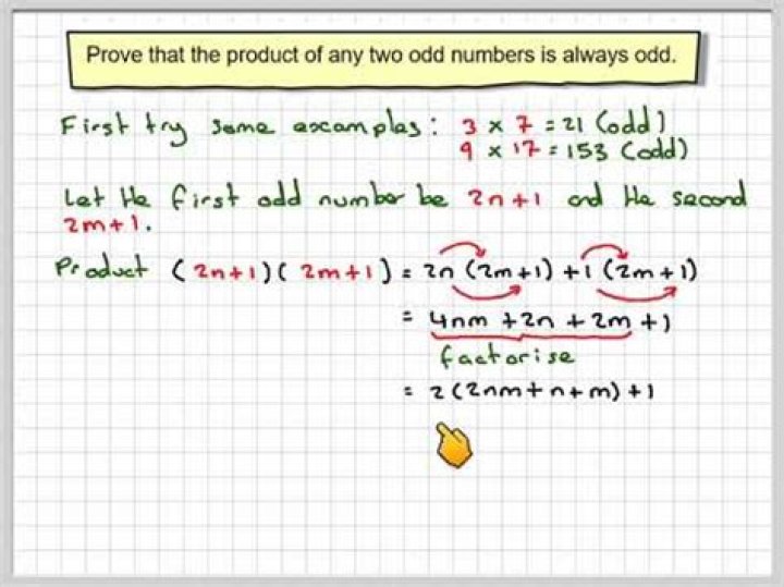 What is the product of two odd numbers