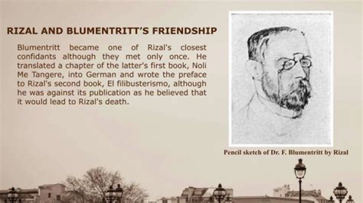 What is the relationship between Rizal and Blumentritt