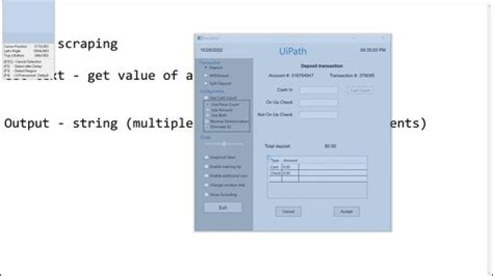 What is the robot able to do when the full text scraping method is used UiPath