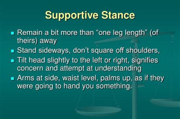 What is the supportive stance