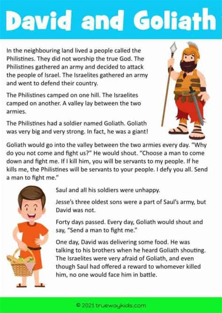 What is the theme of the story of David and Goliath