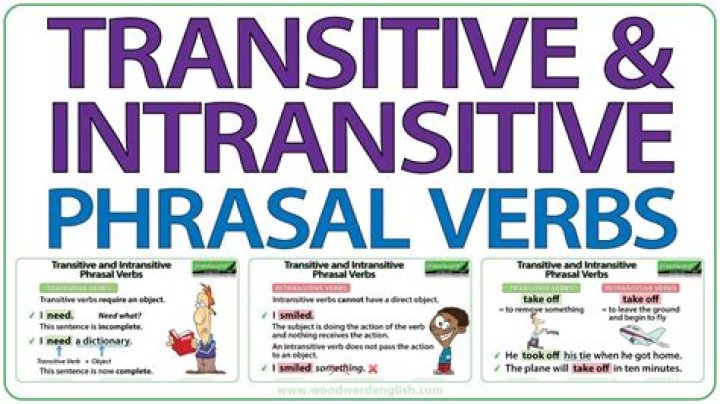 What is transitive and intransitive phrasal verbs
