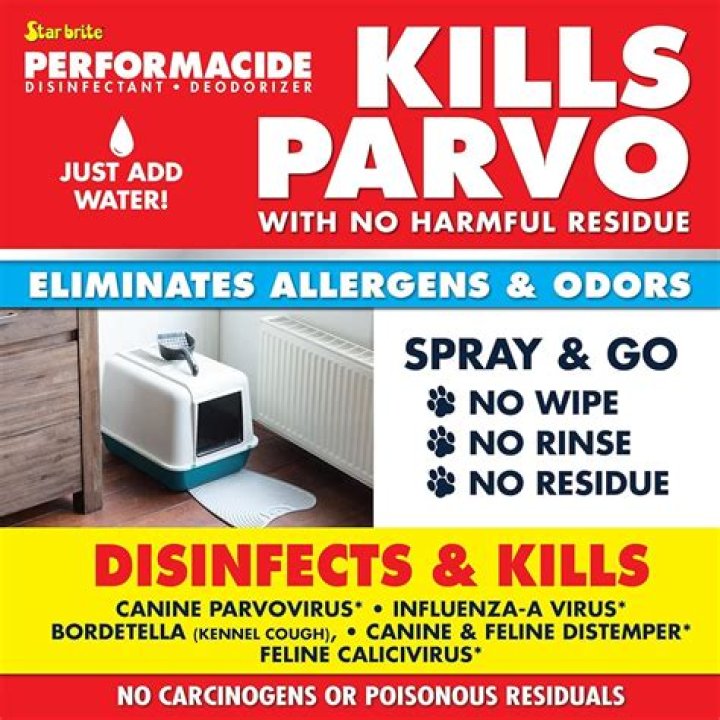 What kills parvovirus outside