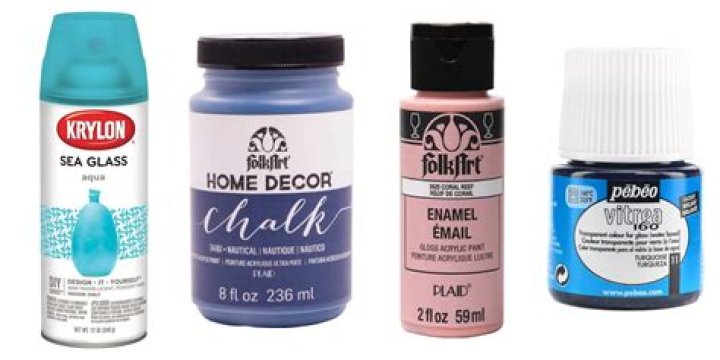 What kind of paint adheres to glass
