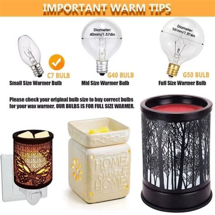 What light bulb goes in a wax warmer