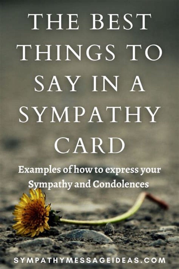 What should a Christian write in a sympathy card