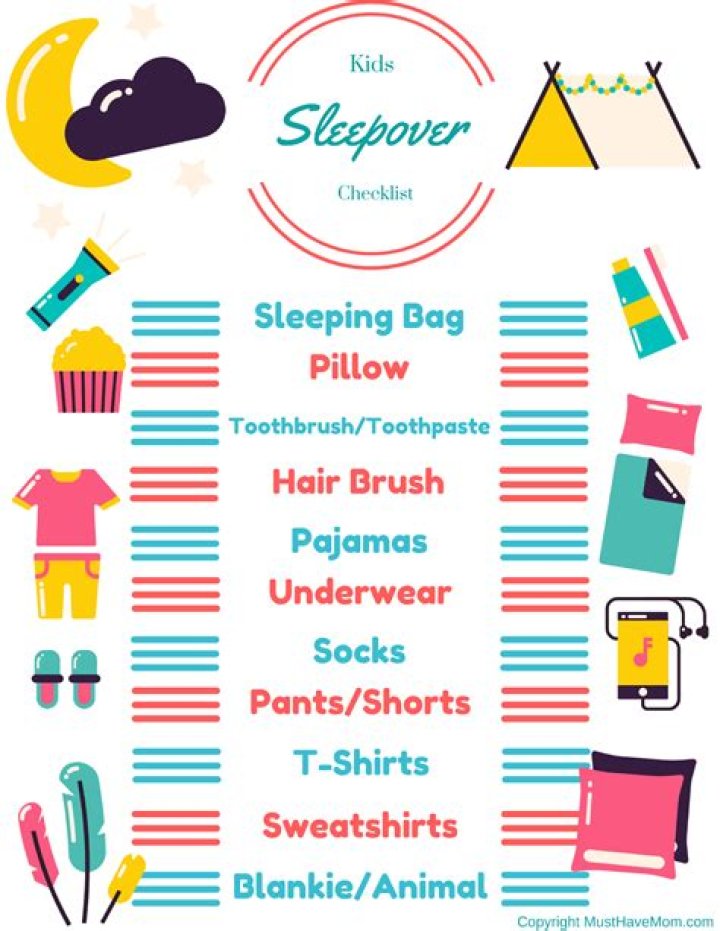 What should you bring to a sleepover