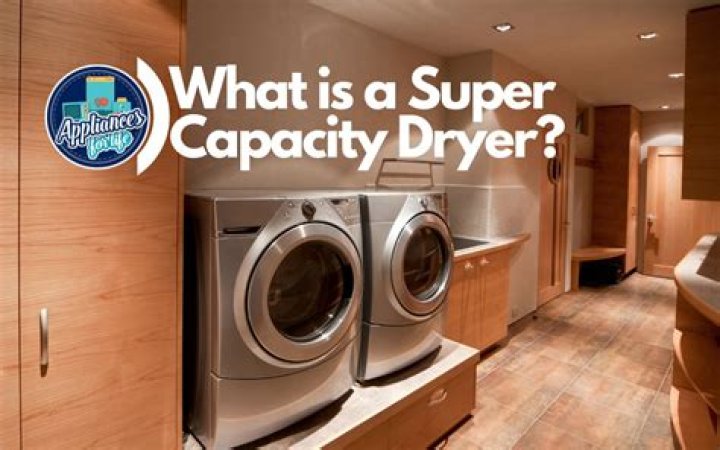 What size is a large capacity dryer
