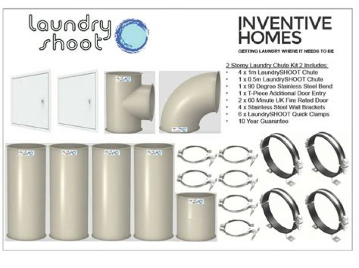 What size should a laundry chute be