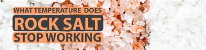 What temperature does rock salt stop melting ice