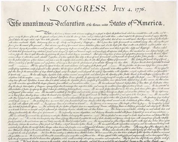 What the Declaration of Independence says