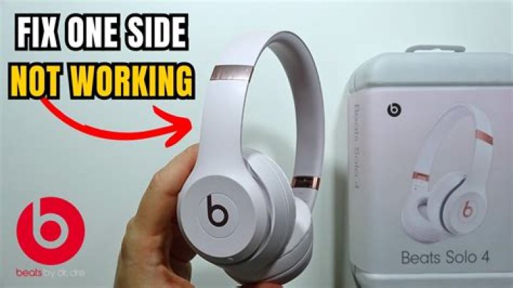 What to do if one side of your beats is not working