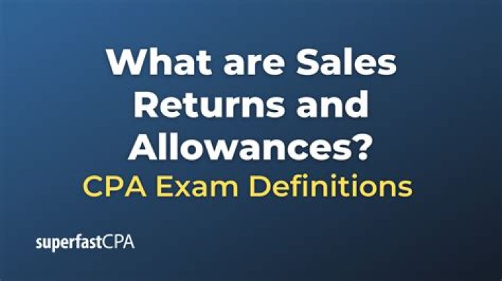 What type of account is sales returns and allowances quizlet