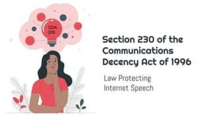 What was the intention of the 1996 Communications Decency Act