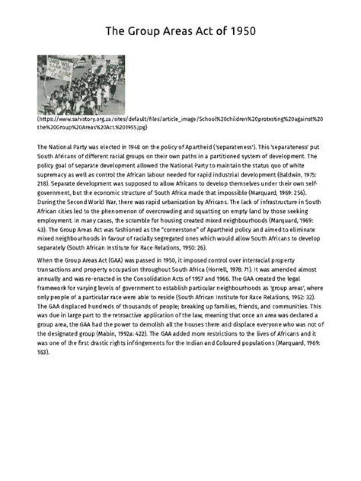 What was the purpose of the Immorality Act of 1950 in South Africa