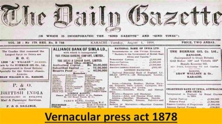 What were the main features of the vernacular act