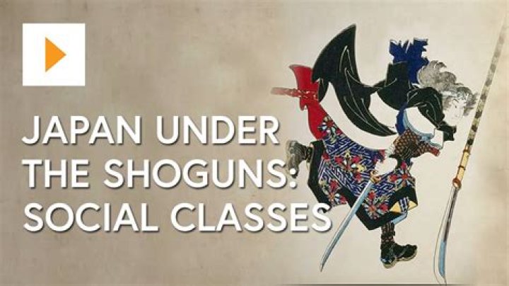 What were the social classes in Japan