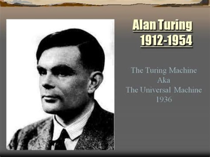 What year did Alan Turing prove that a machine capable of processing 1s and 0s
