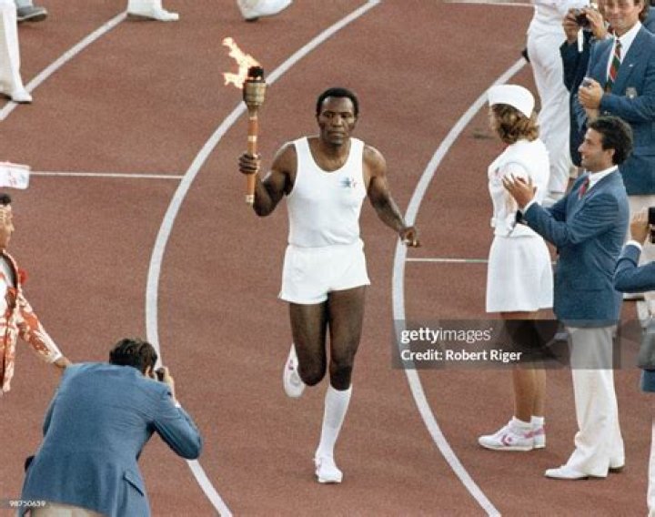 What years was Rafer Johnson in the Olympics
