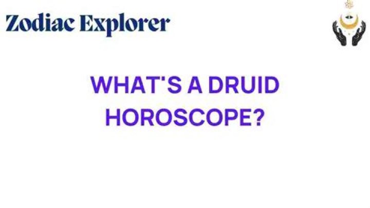 Whats a Druid horoscope