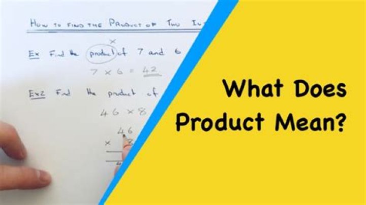 Whats the product in math terms