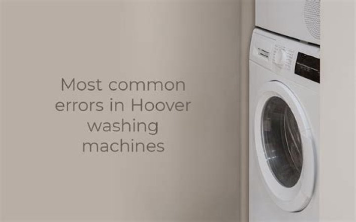 Whats wrong with my Hoover washing machine