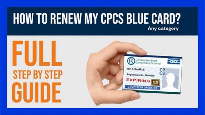 When can I renew my CPCS card