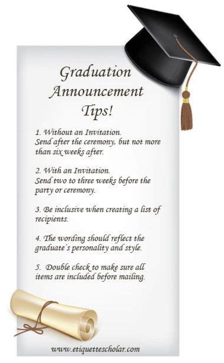 When should you send college graduation announcements