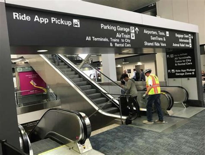 Where do you pick up Rideshare at SFO