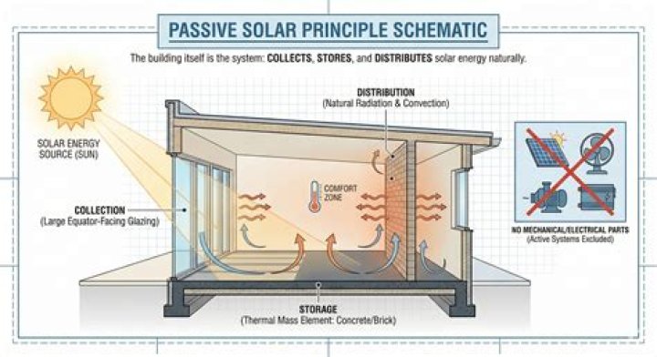 Where is passive solar heating used