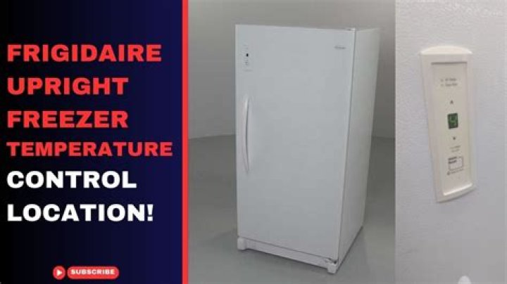 Where is temperature control on Frigidaire upright freezer
