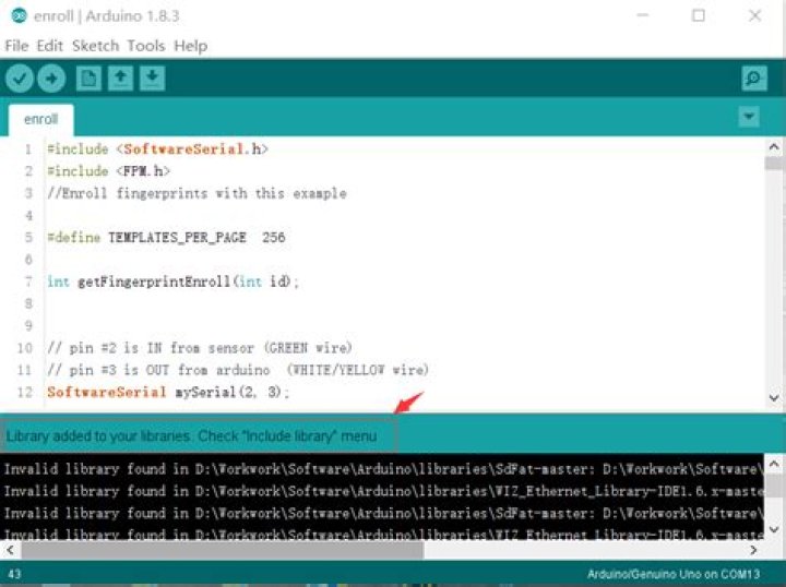 Where is the Arduino library folder