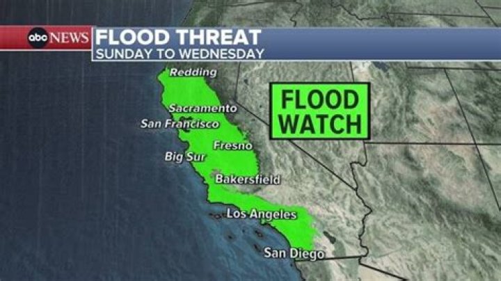 Where is the flood in California