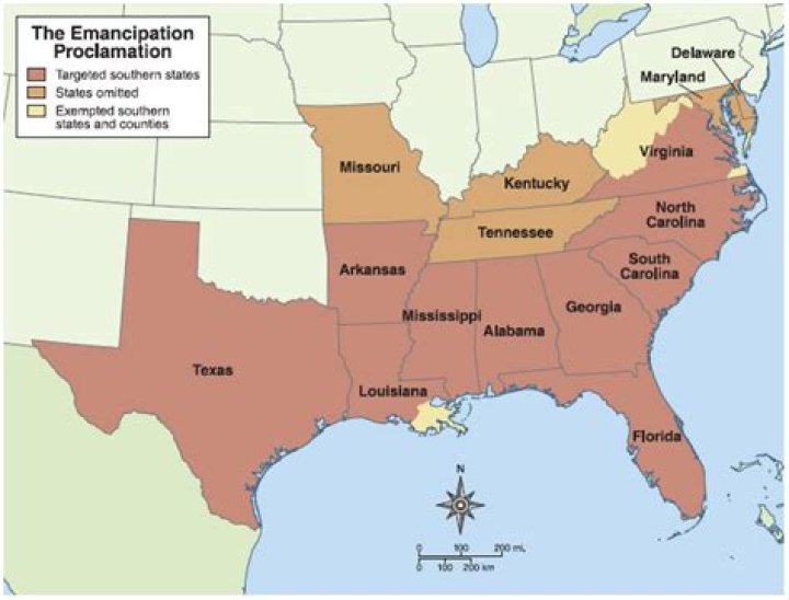 Where was the Emancipation Proclamation given