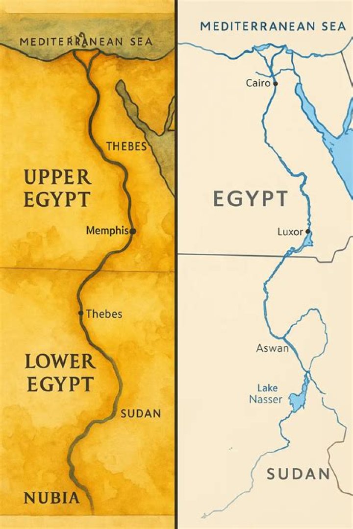 Where were Upper and Lower Egypt located