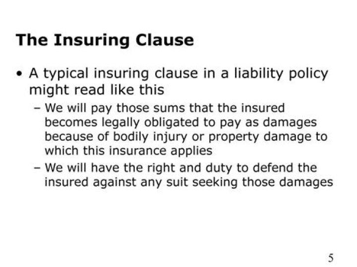 Which elements are included in the insuring clause