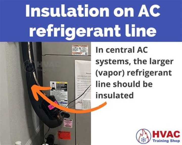Which refrigerant line should be insulated