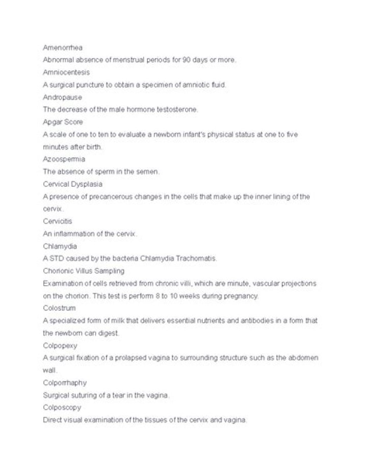 Which term describes an absence of menstrual periods for 90 days or more
