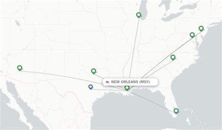 Who flys to New Orleans